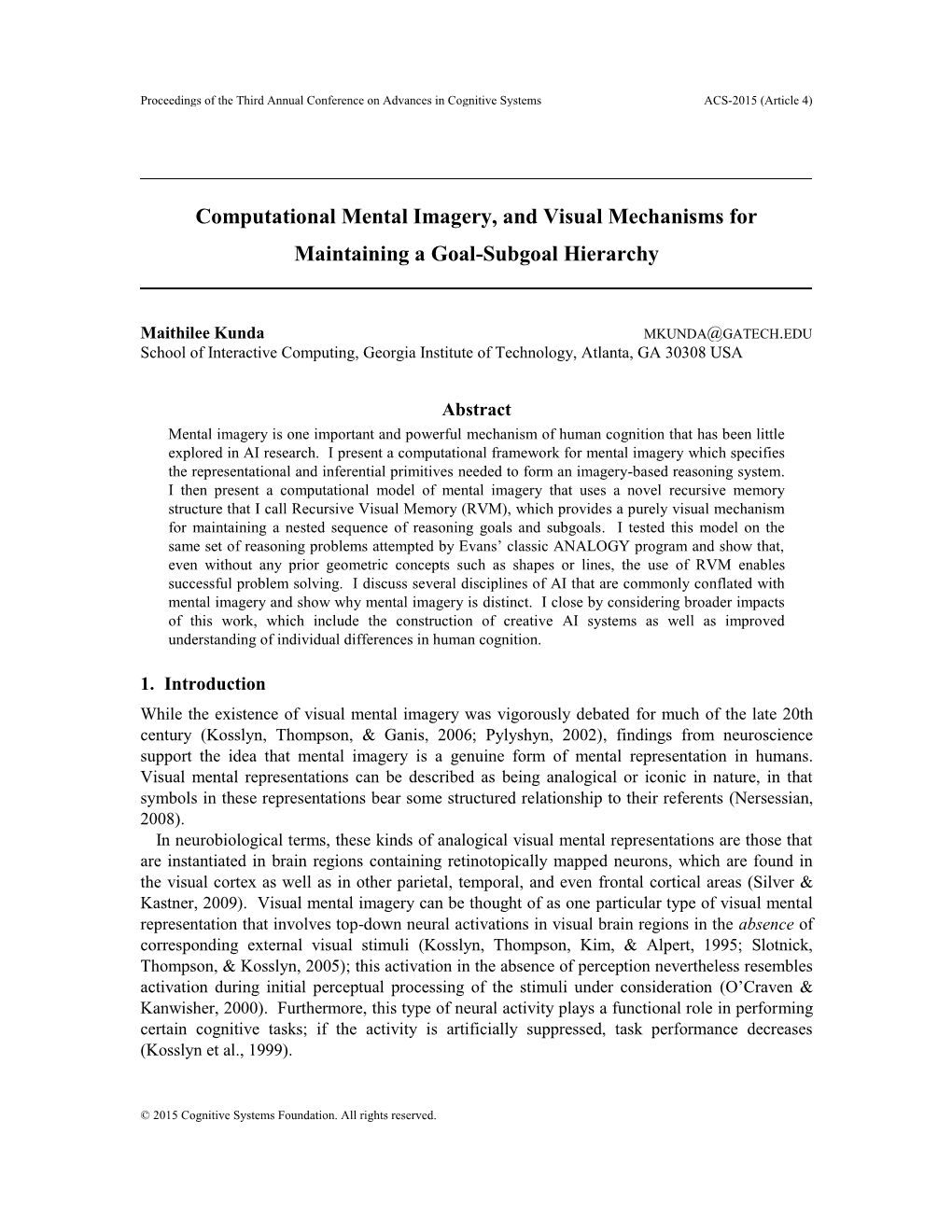 AAAI Proceedings Template