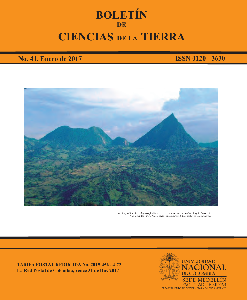 Boletín Ciencias De La Tierra, (De Naturaleza Y De Aventura), De Modo Que Se Definan 35, Pp