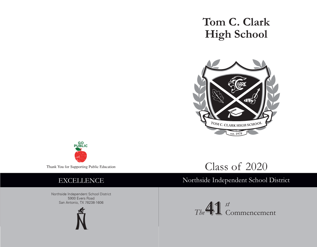 Tom C. Clark High School Class of 2020