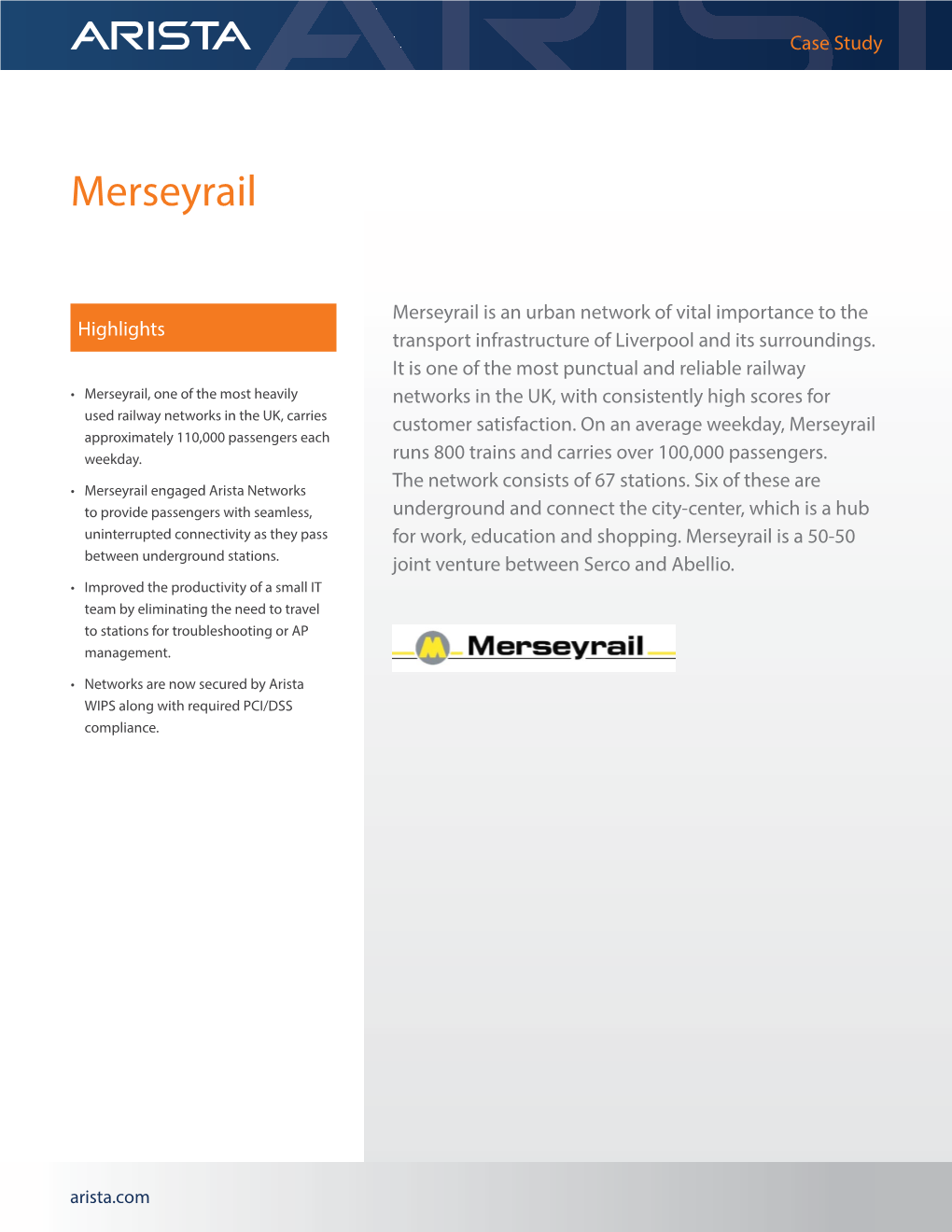 Merseyrail Case Study