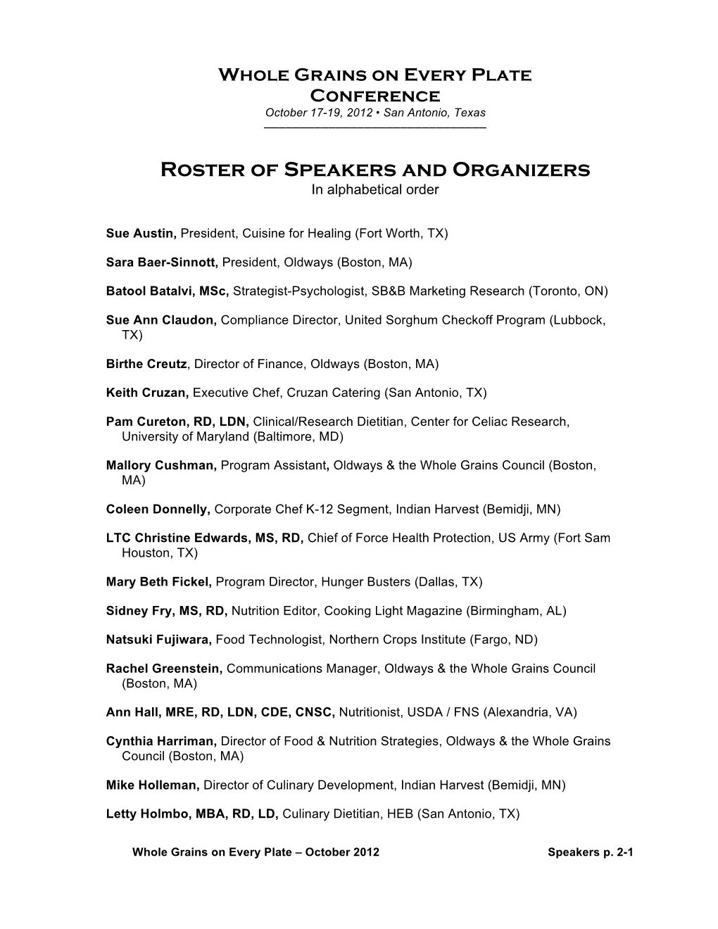 Speakers' Bios and Abstracts