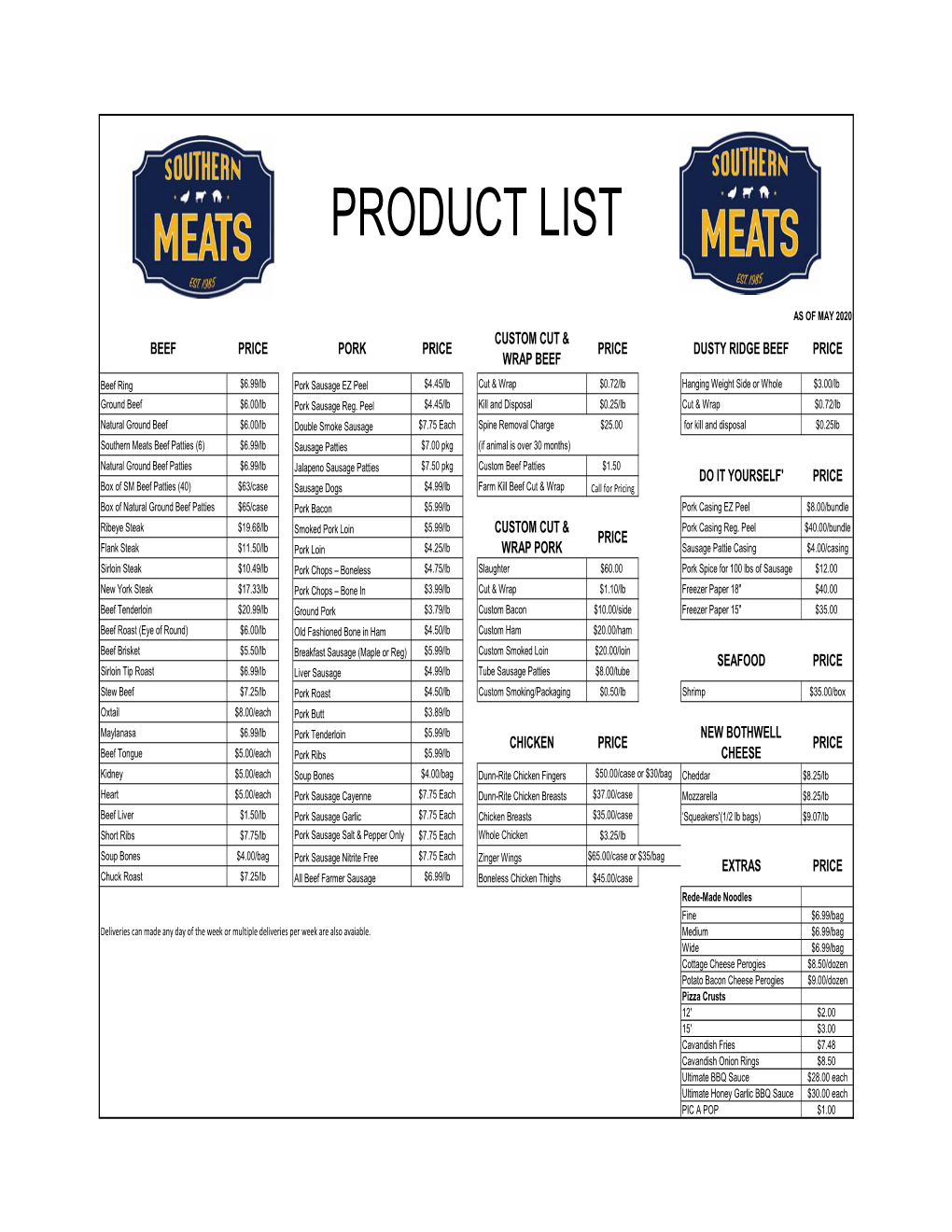 Product List