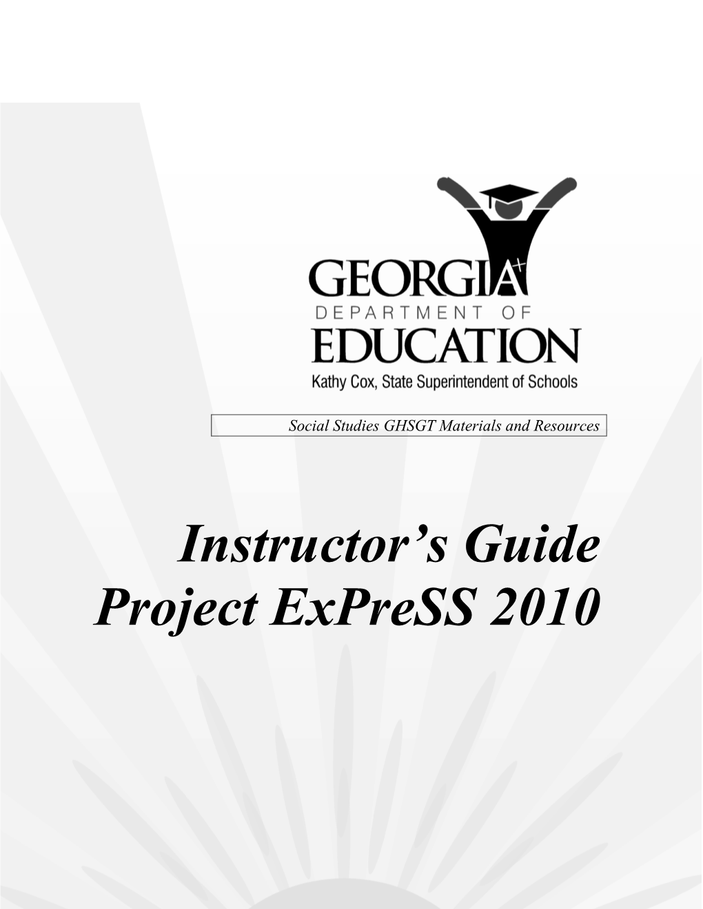 Instructor's Guide Project Express 2010
