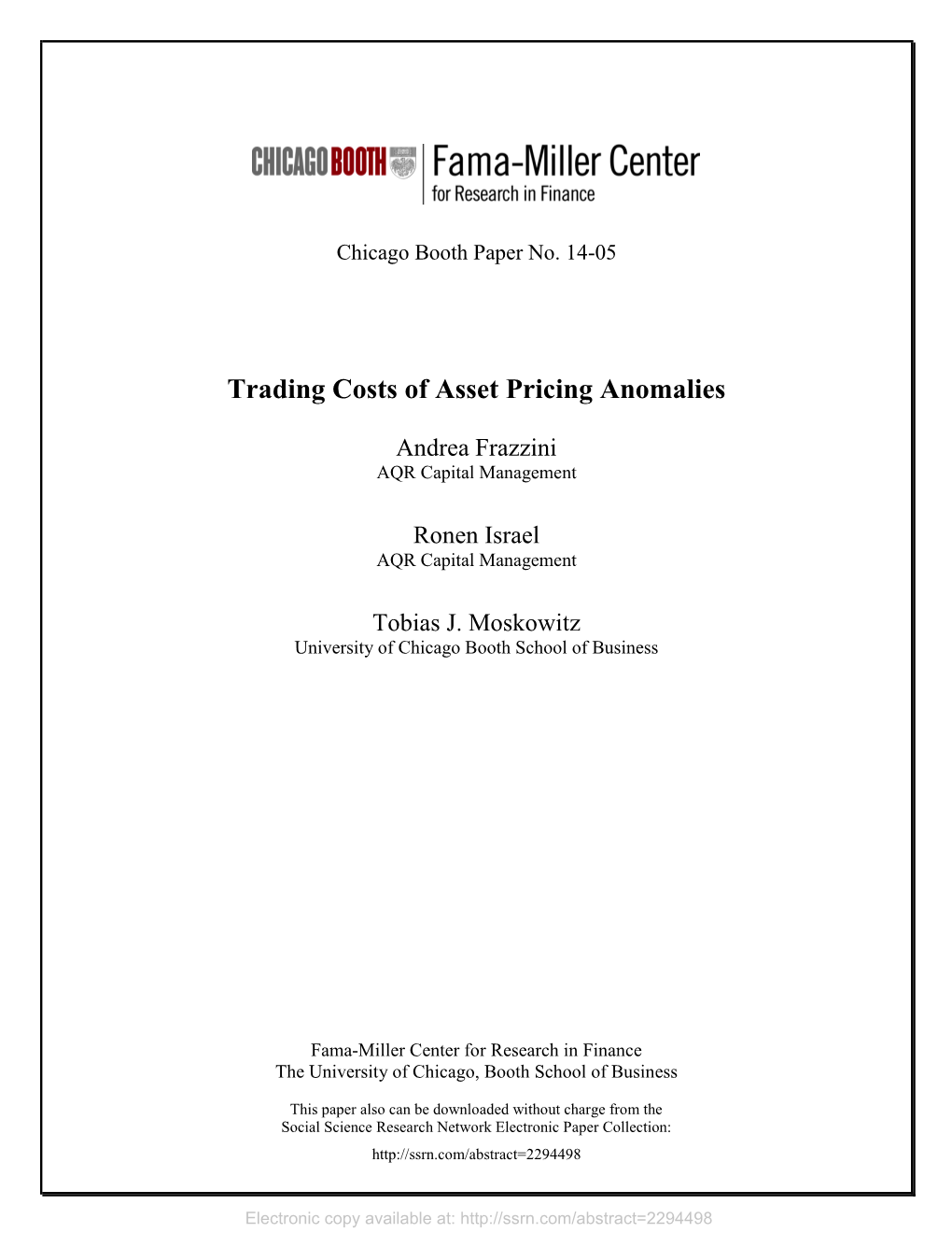 Trading Costs of Asset Pricing Anomalies