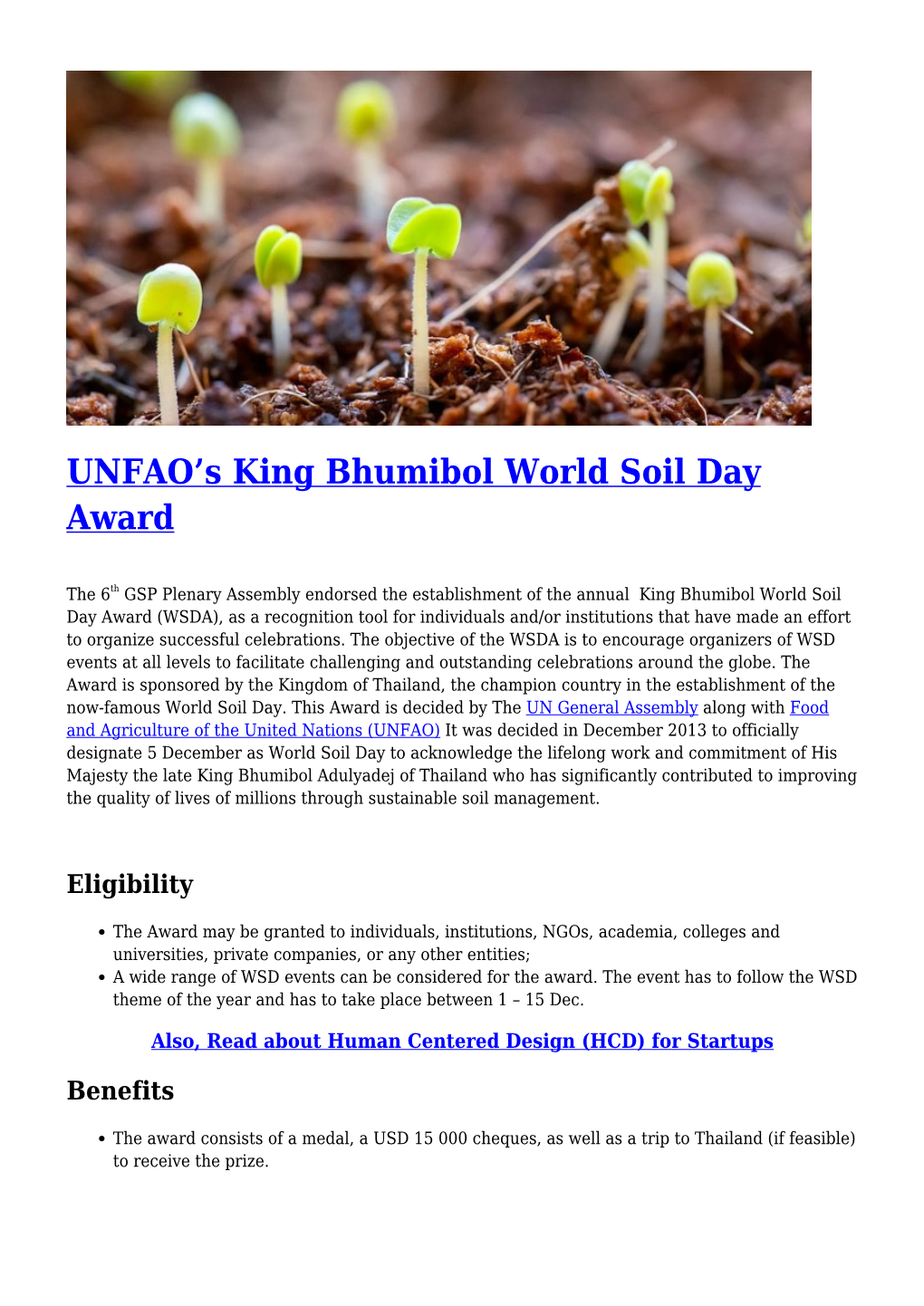 United Nations Environment Program: Seed Funding Challenge