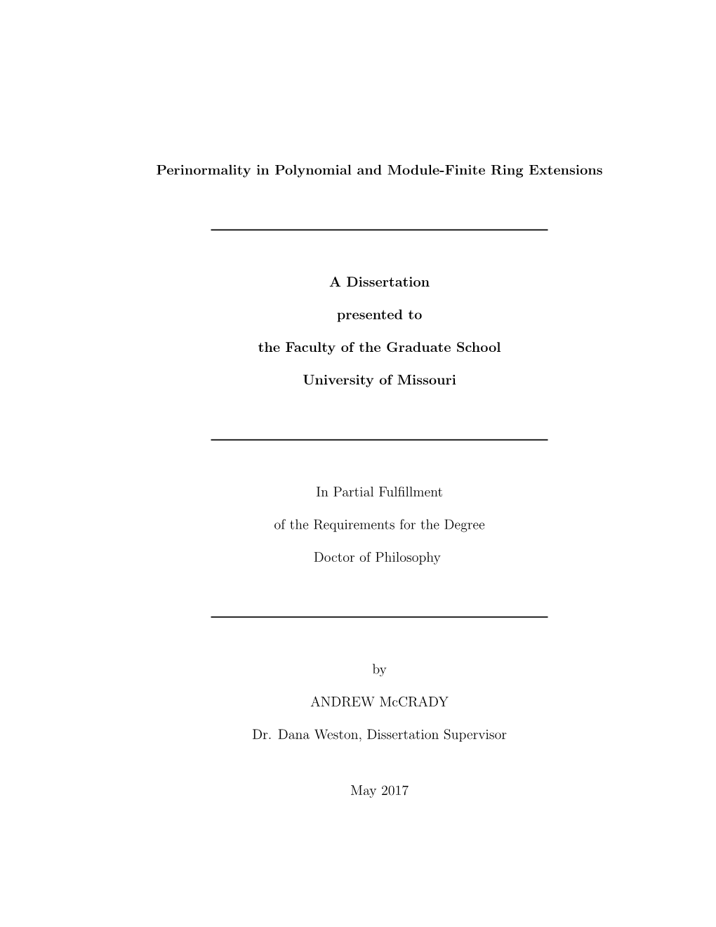 Perinormality in Polynomial and Module-Finite Ring Extensions A