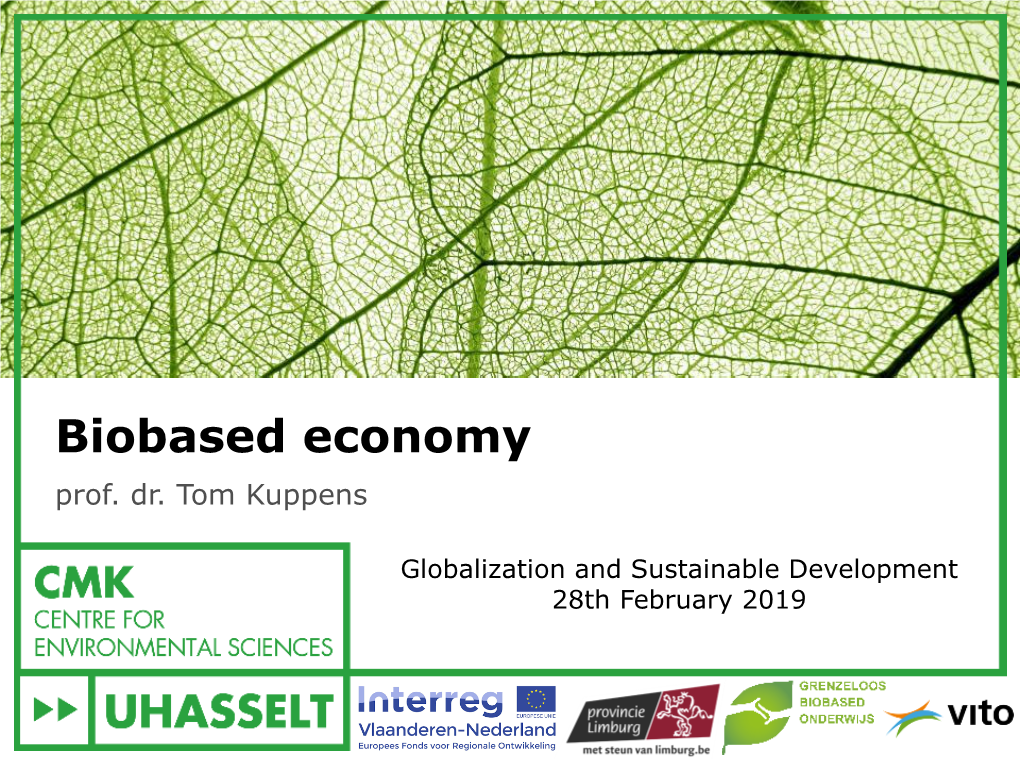 Biobased Economy Prof