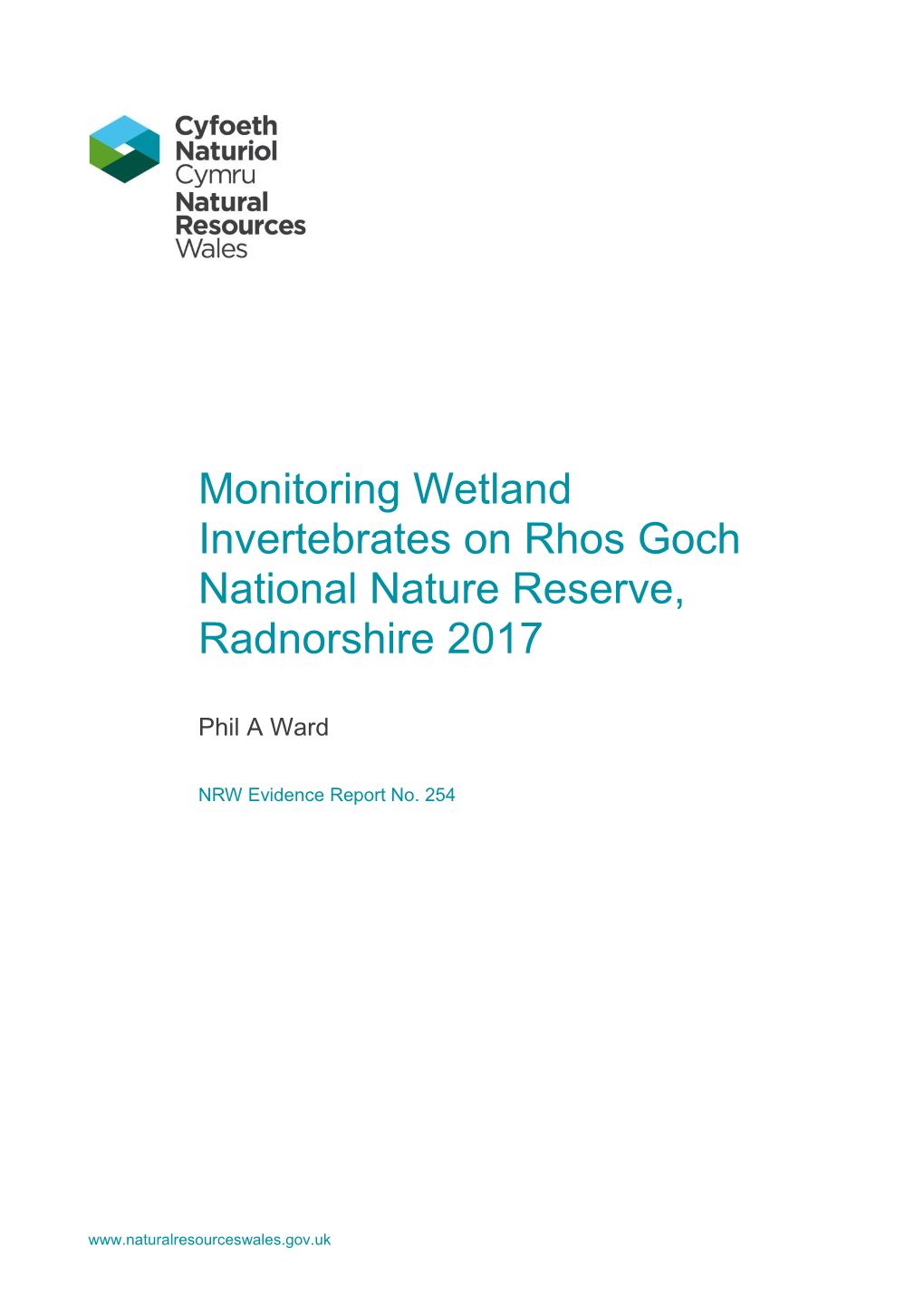 Monitoring Wetland Invertebrates on Rhos Goch National Nature Reserve, Radnorshire 2017