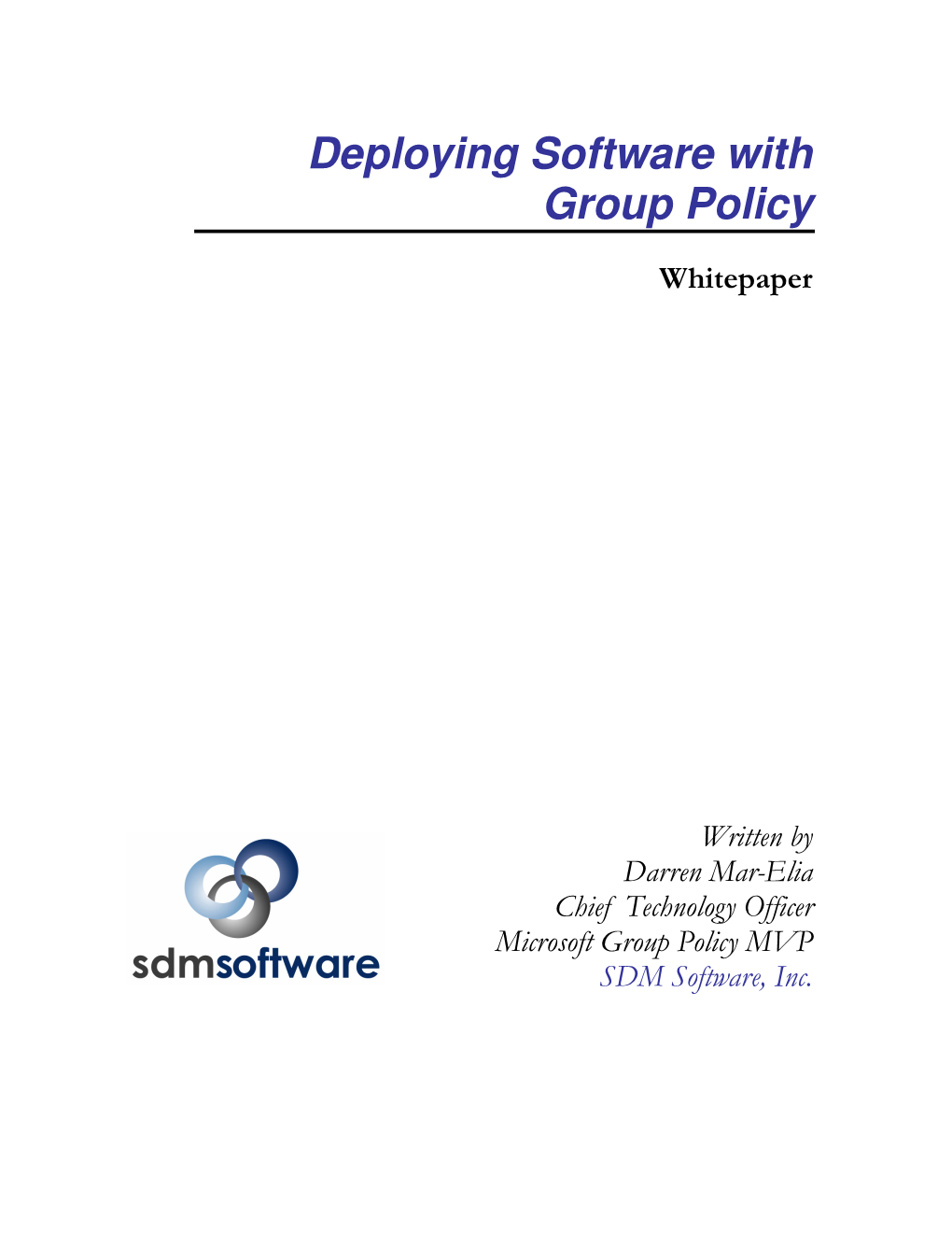 Deploying Software with Group Policy