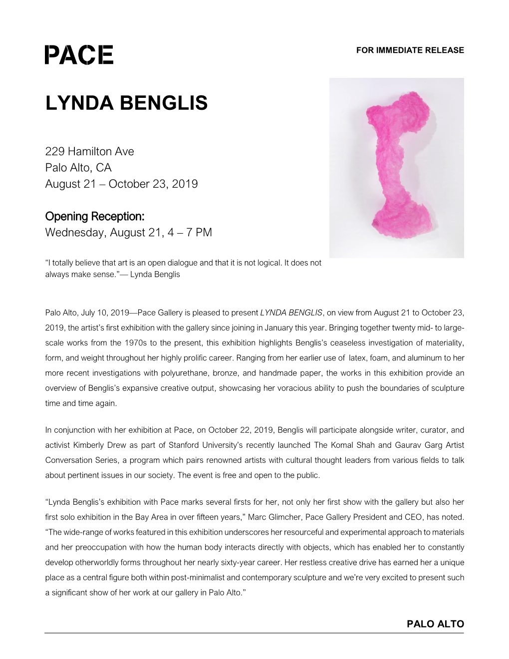 Lynda Benglis