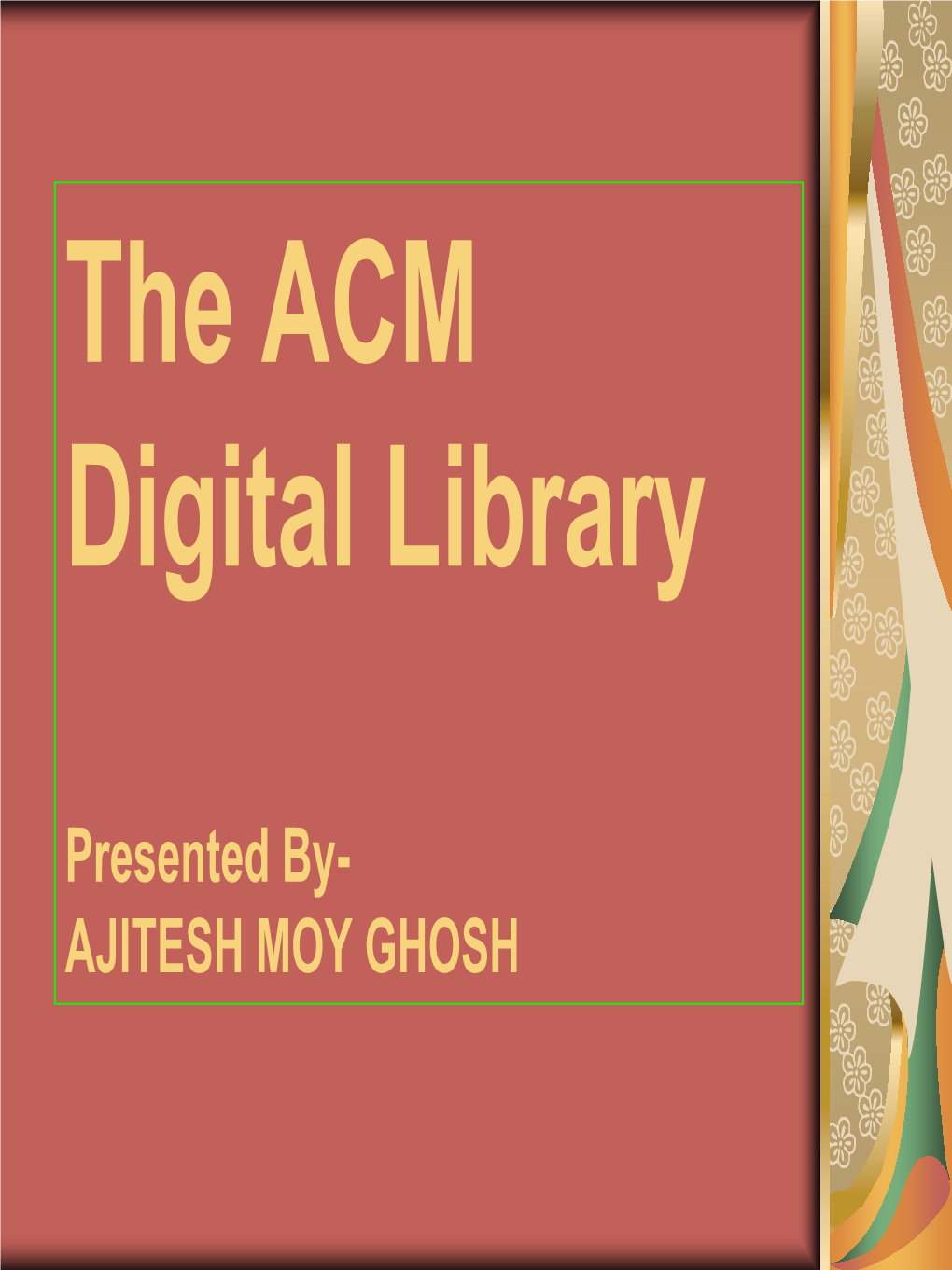 The ACM Digital Library