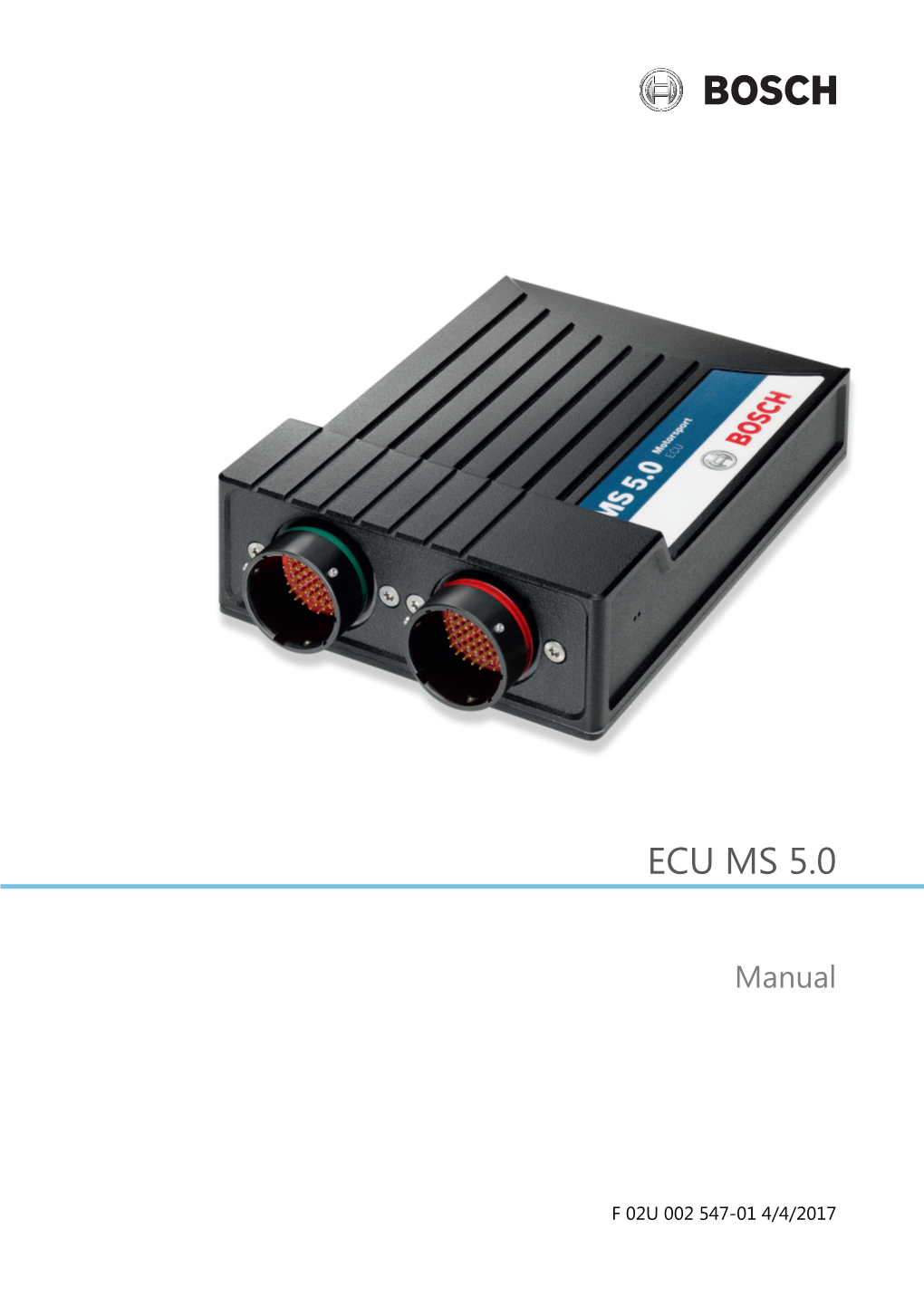 ECU MS 5.0 Manual