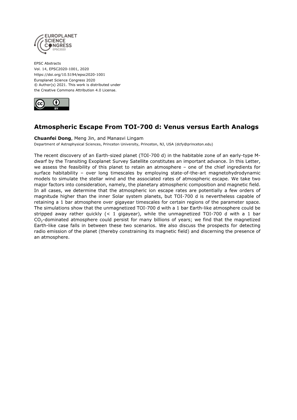 Venus Versus Earth Analogs