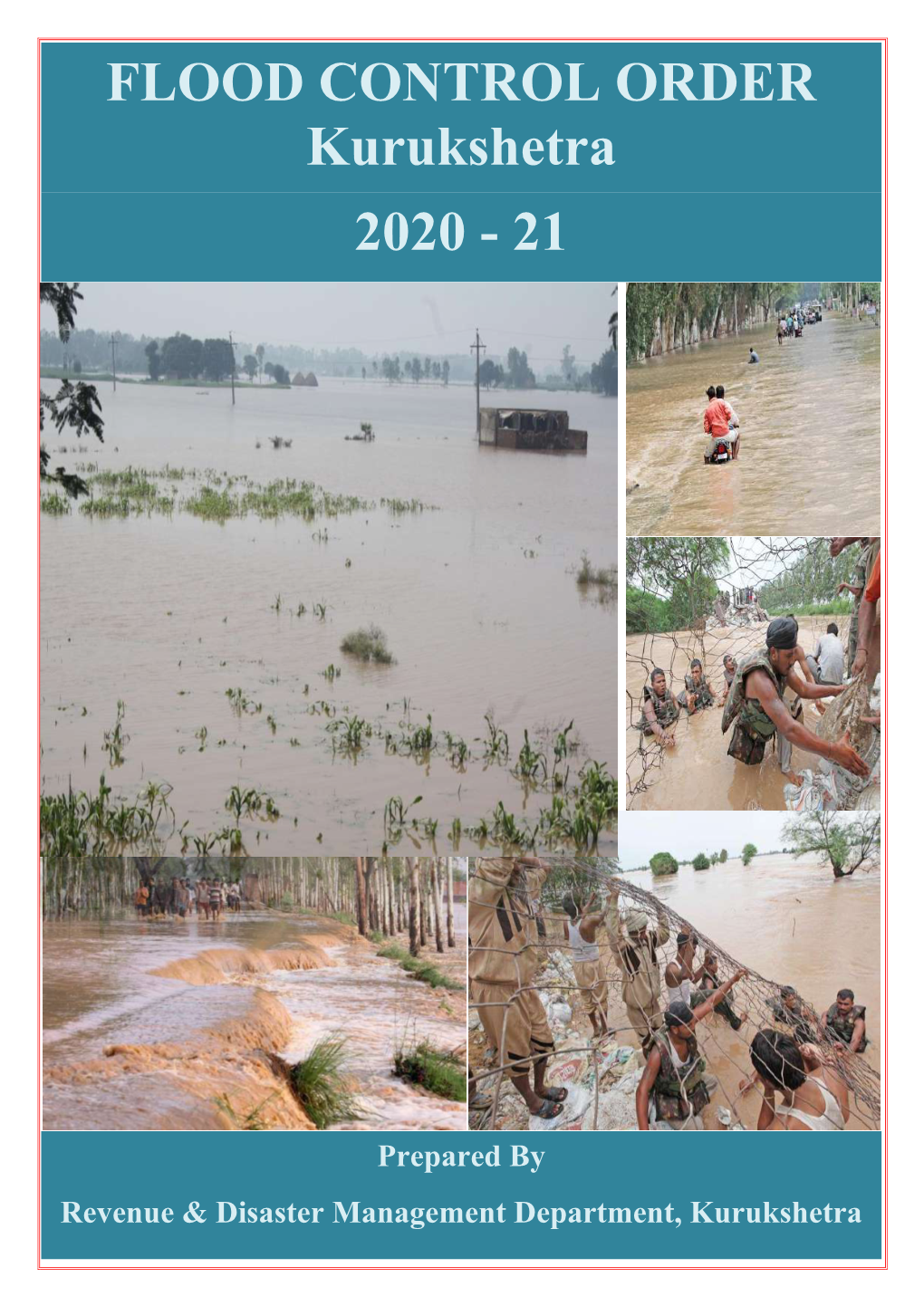 FLOOD CONTROL ORDER Kurukshetra 2020