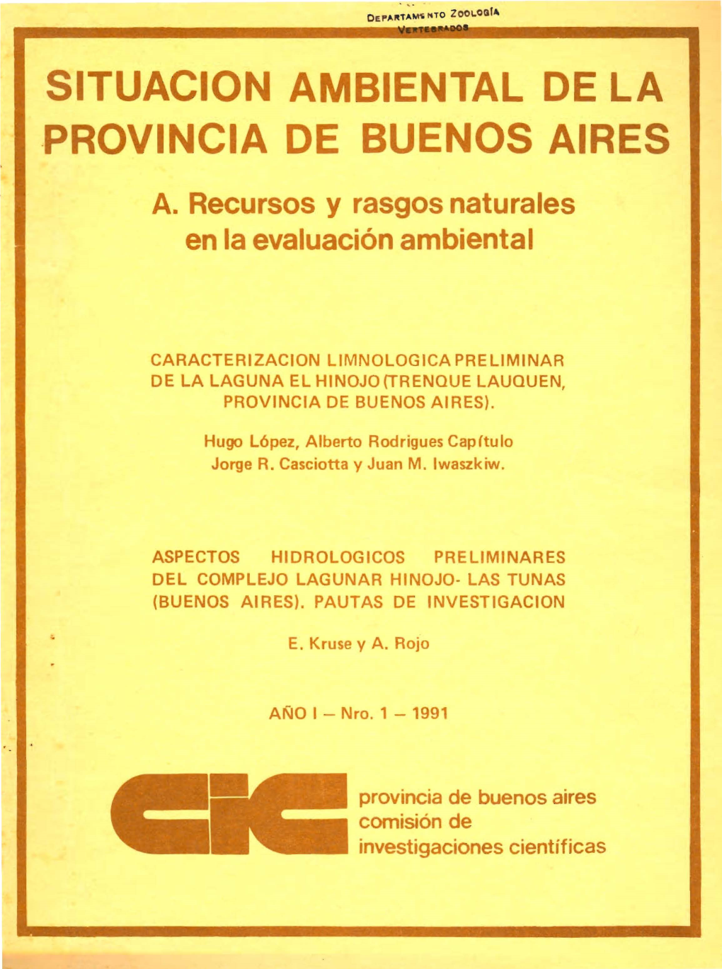 Situacion Ambiental De La -Provincia De Buenos Aires