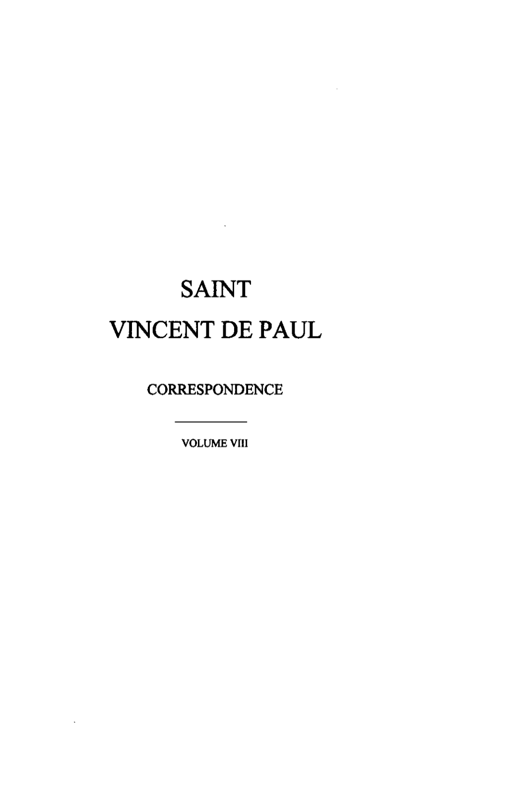 Saint Vincent De Paul