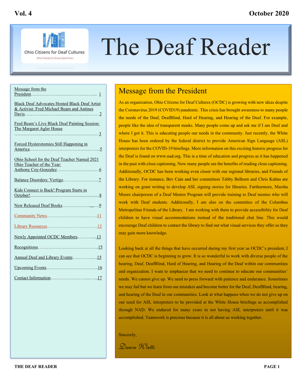 The Deaf Reader