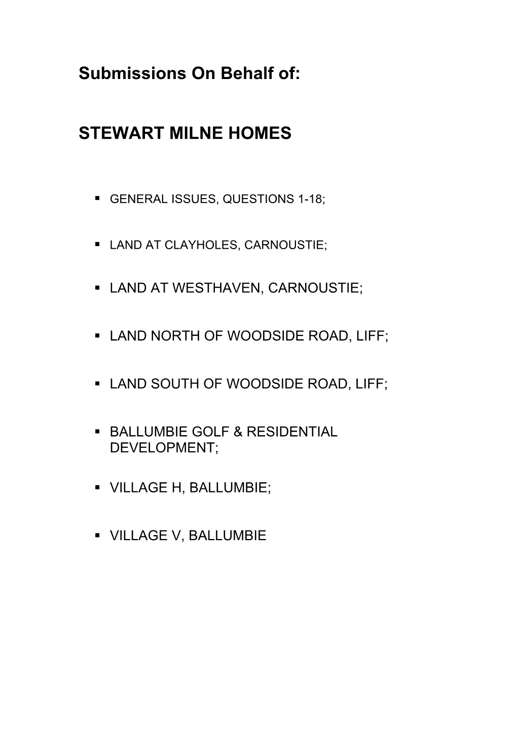 Stewart Milne Homes