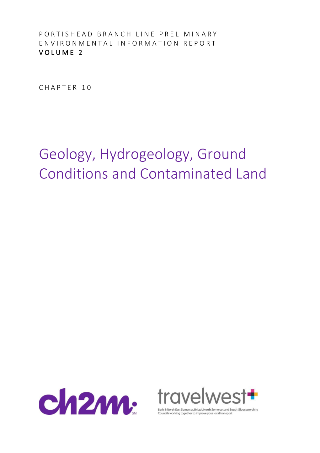Geology, Hydrogeology, Ground Conditions and Contaminated Land