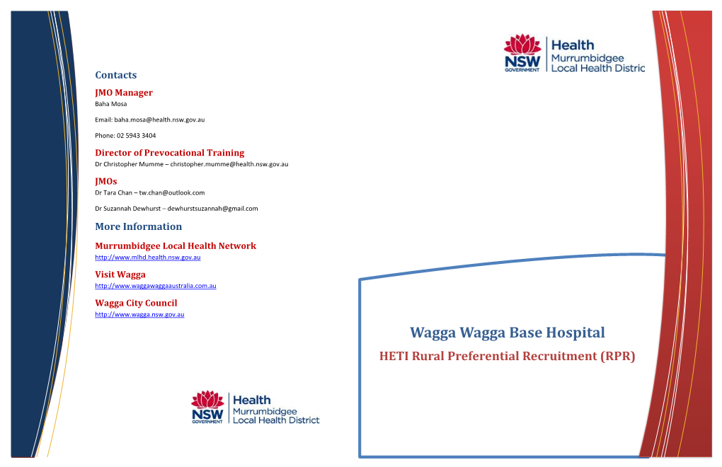 Wagga Wagga Base Hospital General Information