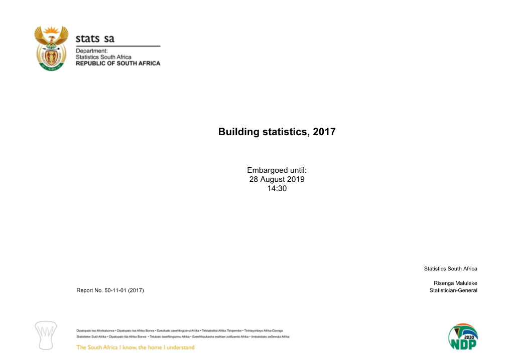 Building Statistics, 2017