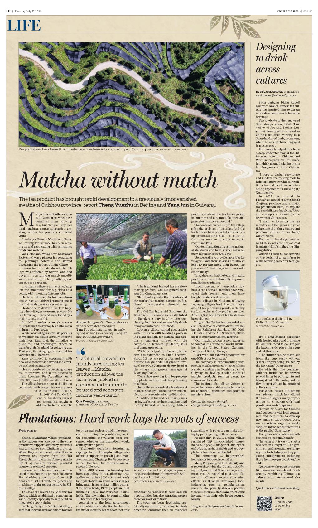 Matcha Without Match Esting Experience in Brewing It,” Quarroz Says