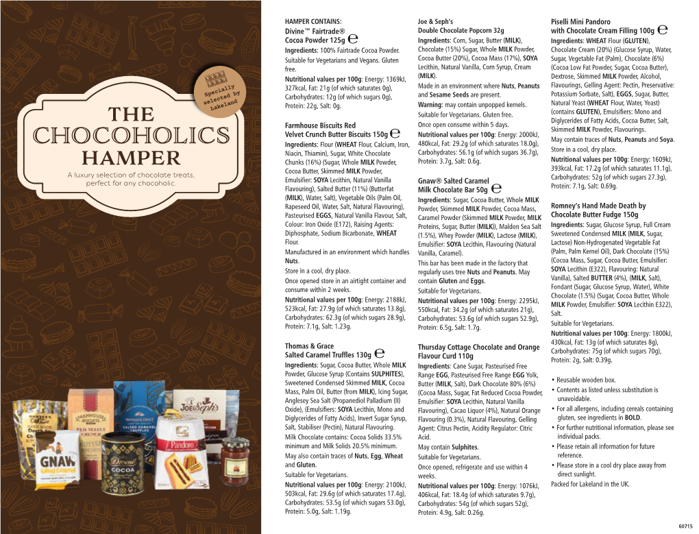 The CHOCOHOLICS Hamper