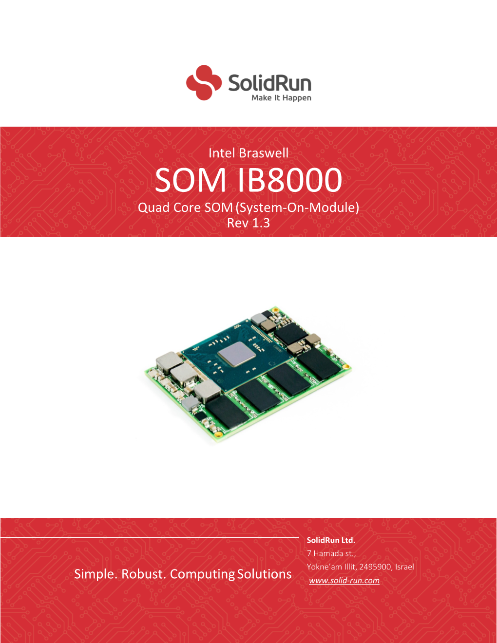 SOM IB8000 Quad Core SOM (System-On-Module) Rev 1.3