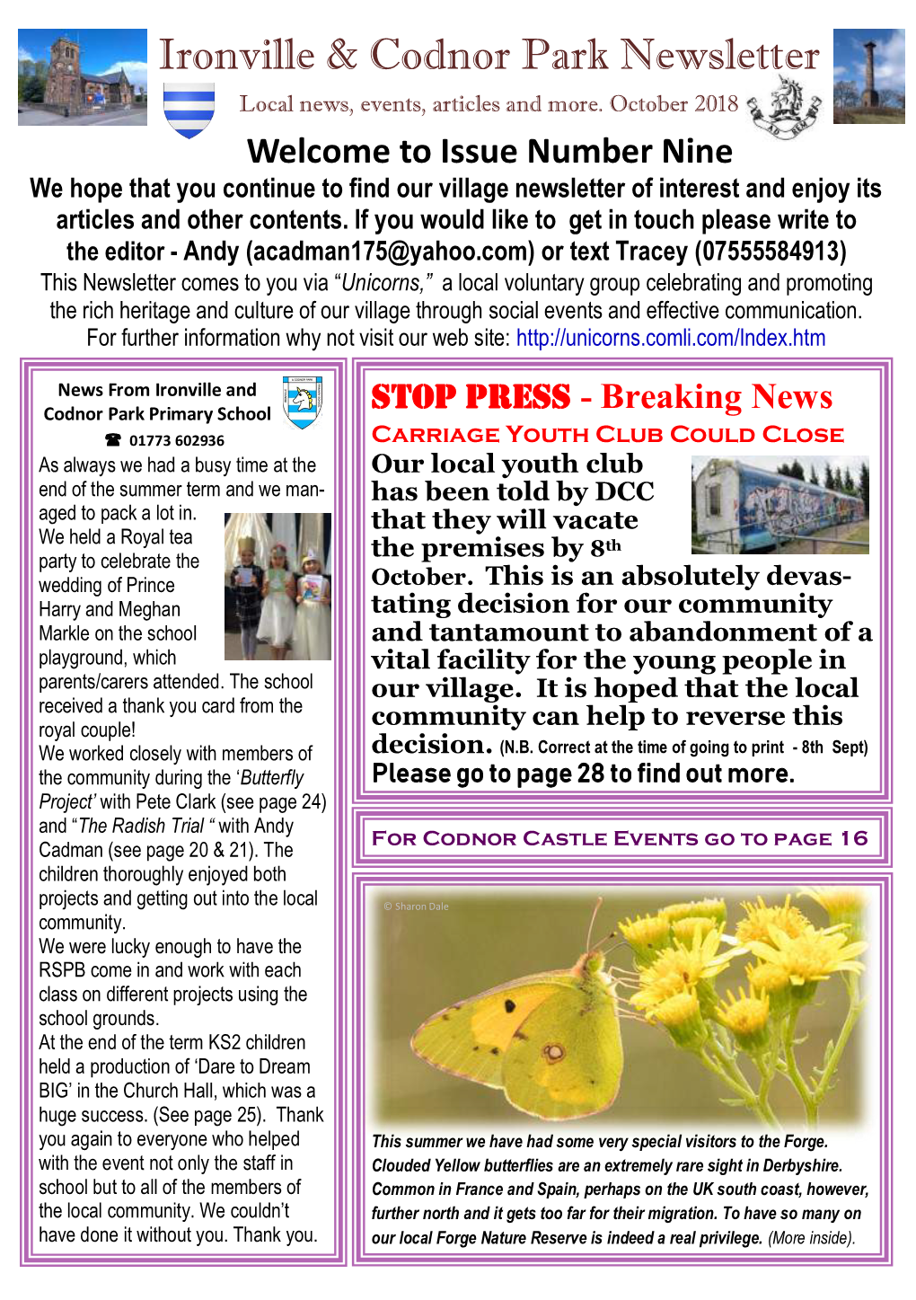 Ironville & Codnor Park Newsletter