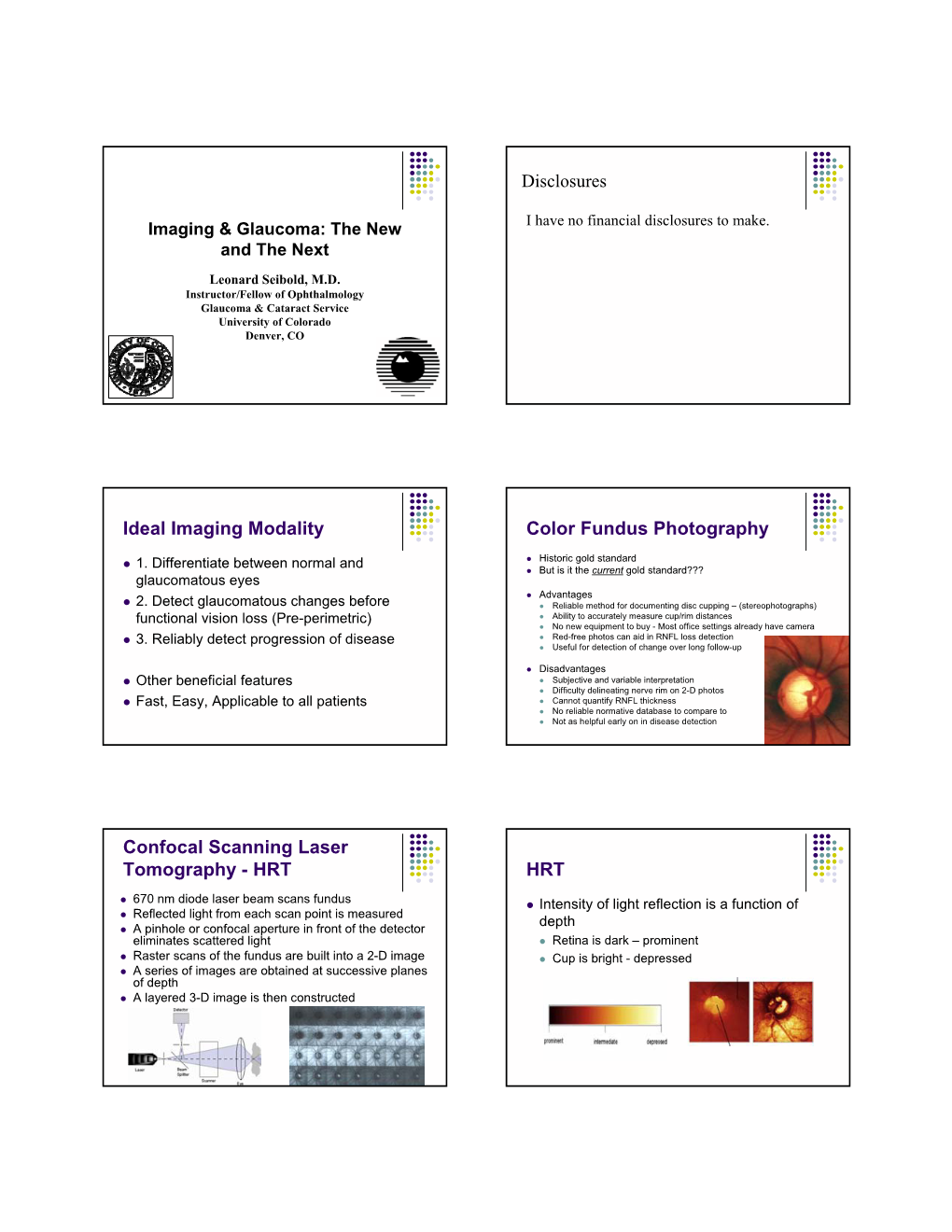 Ideal Imaging Modality Color Fundus Photography Confocal Scanning