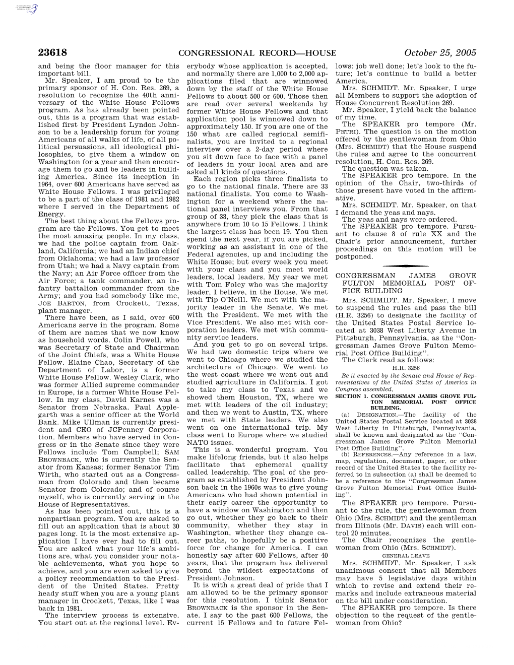 CONGRESSIONAL RECORD—HOUSE October 25, 2005