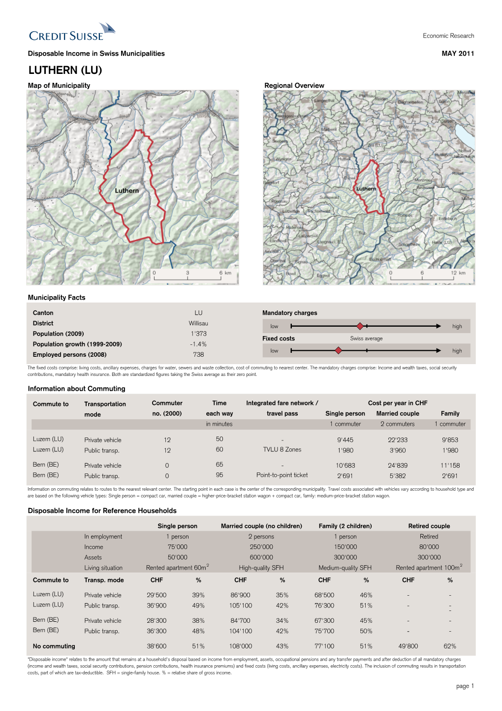 LUTHERN (LU) Map of Municipality Regional Overview