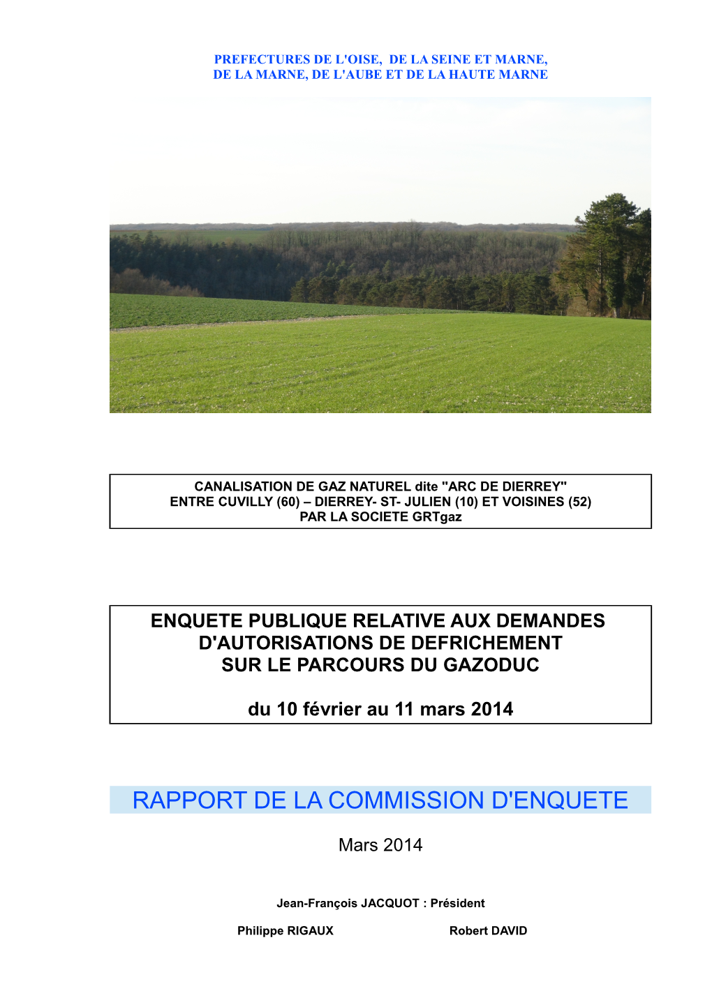 Rapport De La Commission D'enquete