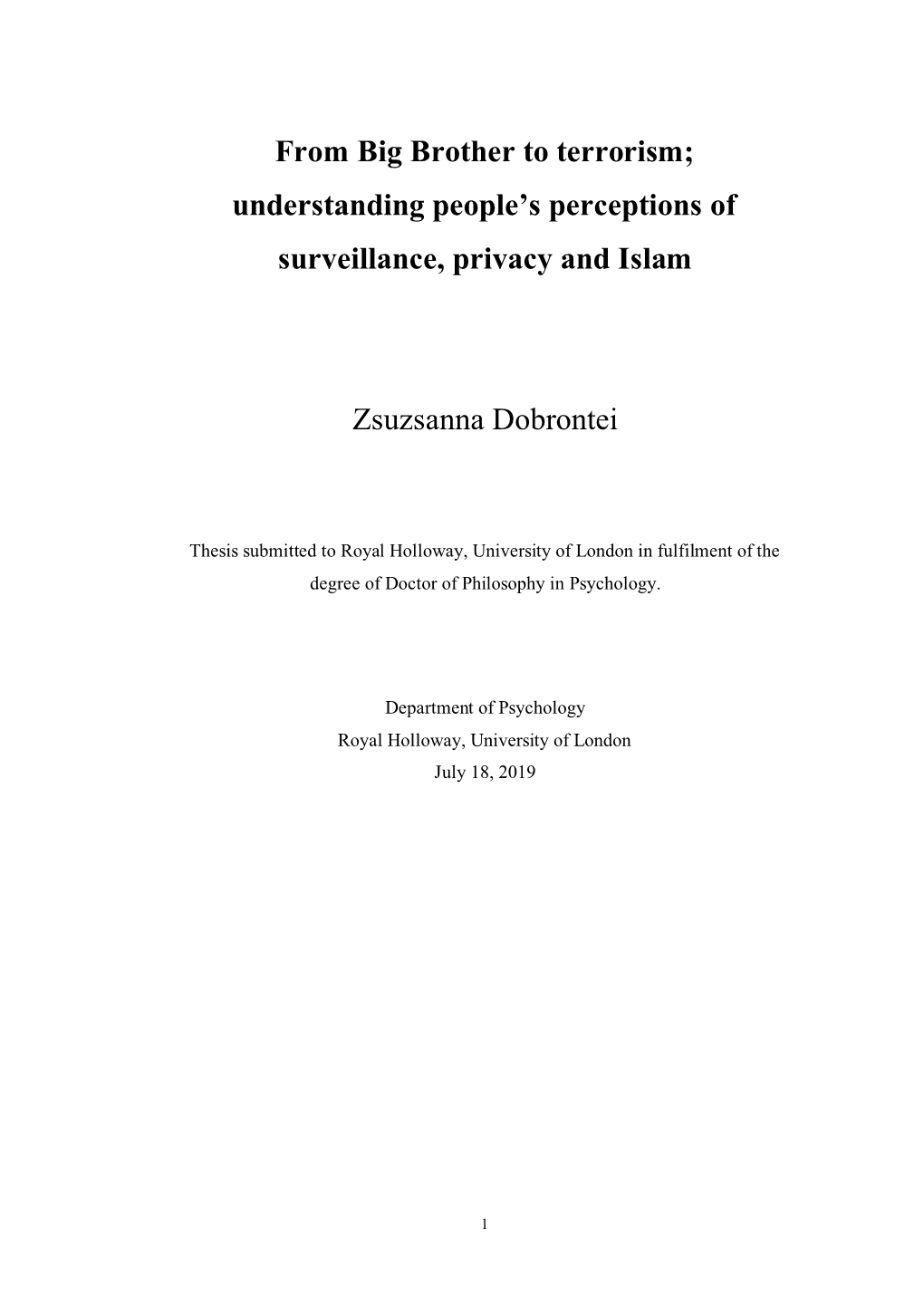 Suzie Dobrontei Phd Thesis