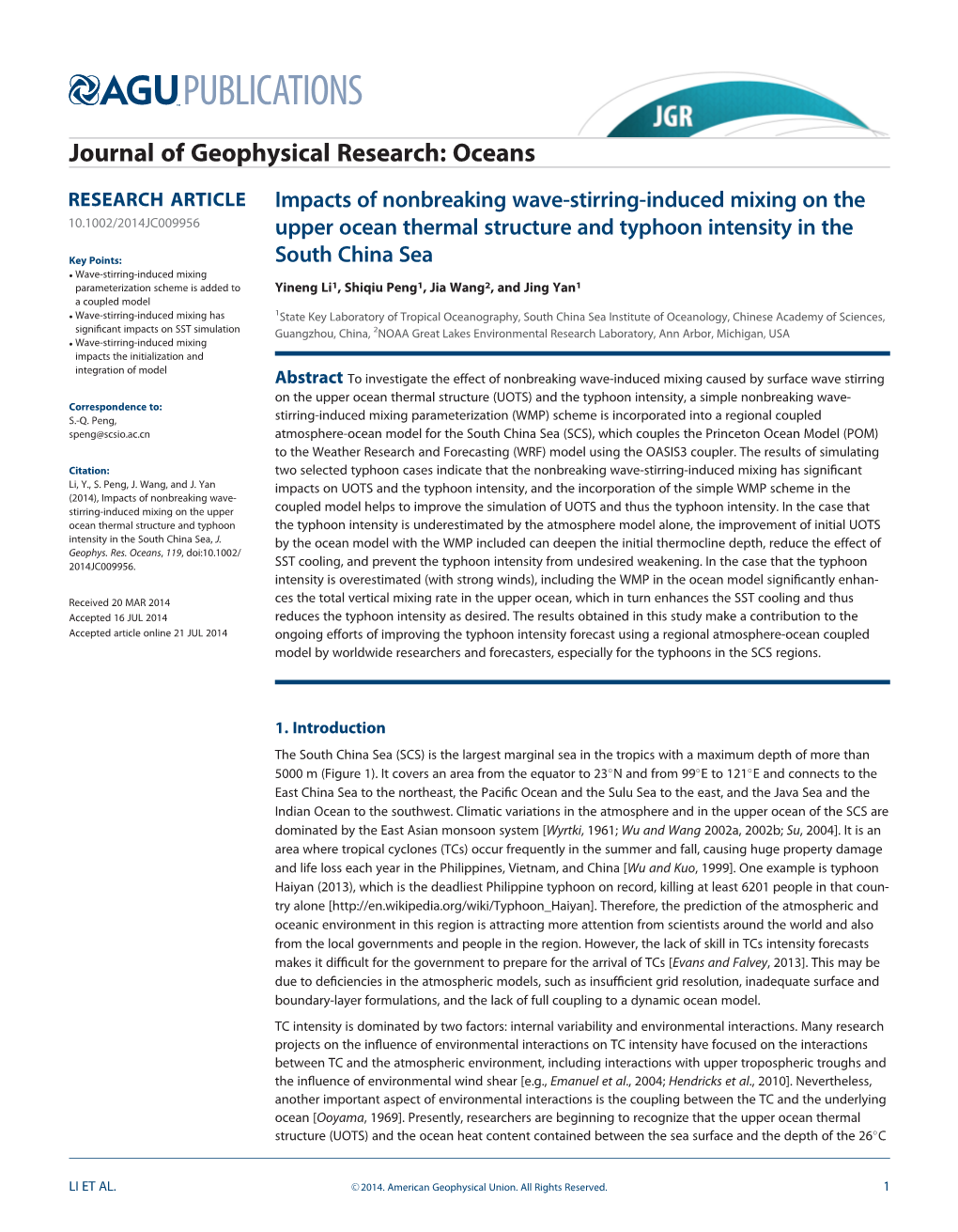 Impacts of Nonbreaking Wavestirringinduced Mixing on The