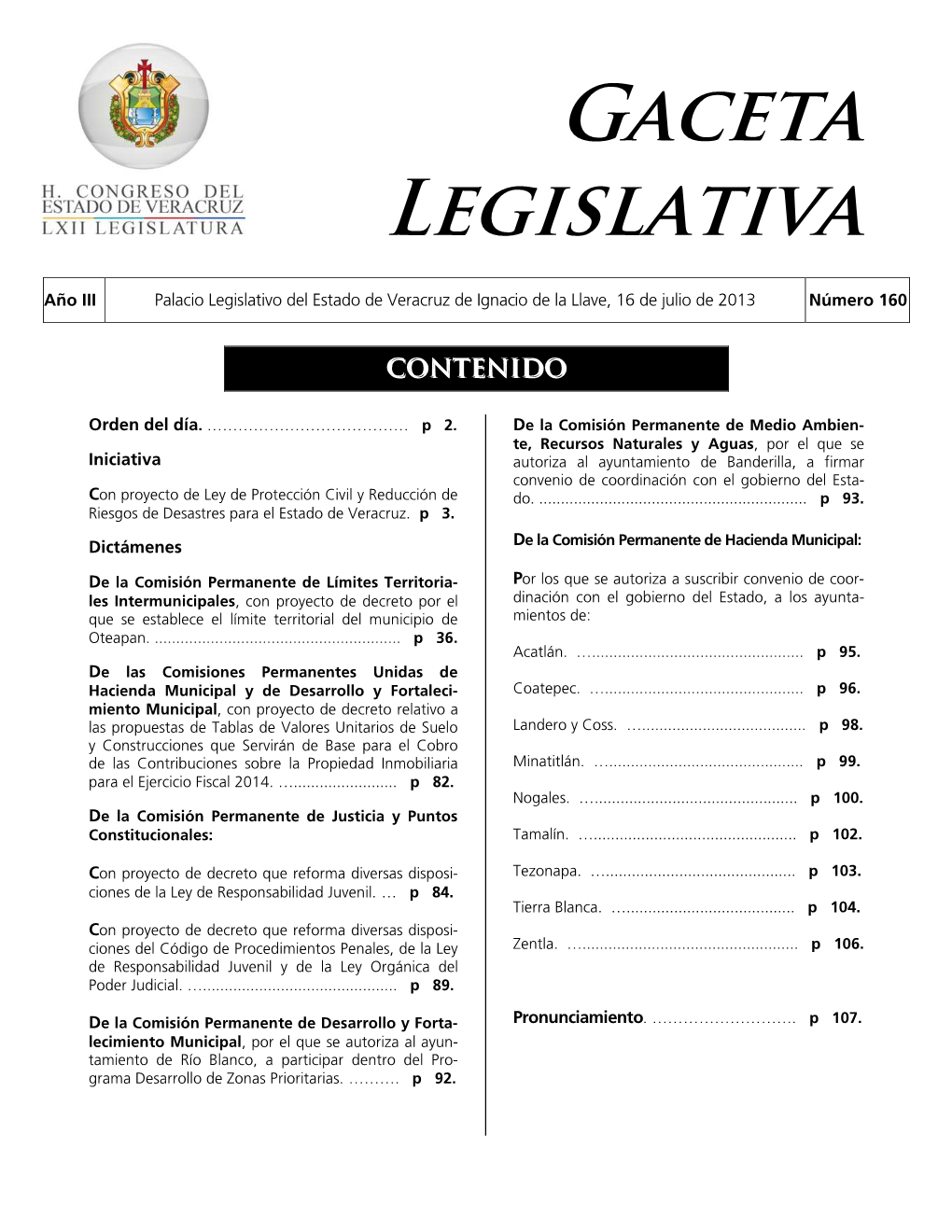 Gaceta Legislativa