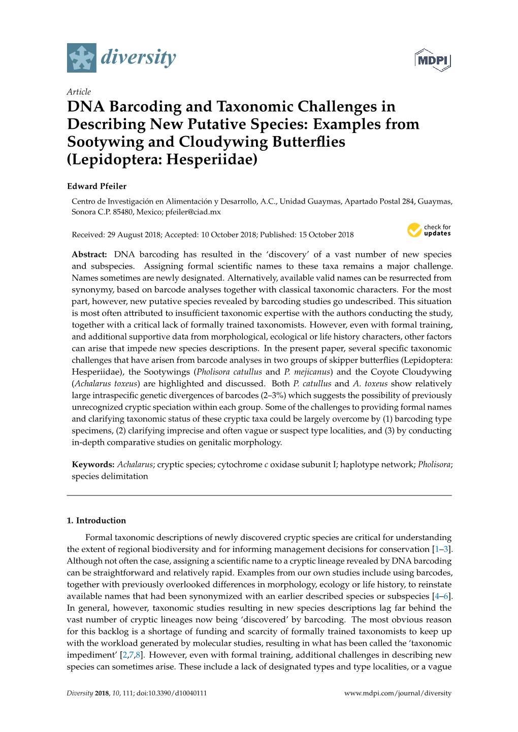 Downloaded Records Were Carefully Checked, and If a Particular Species Was Clustered in a Clade Containing Many Individuals of a Different Species, It Was Omitted