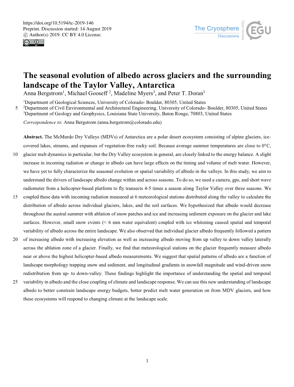 The Seasonal Evolution of Albedo Across Glaciers and The