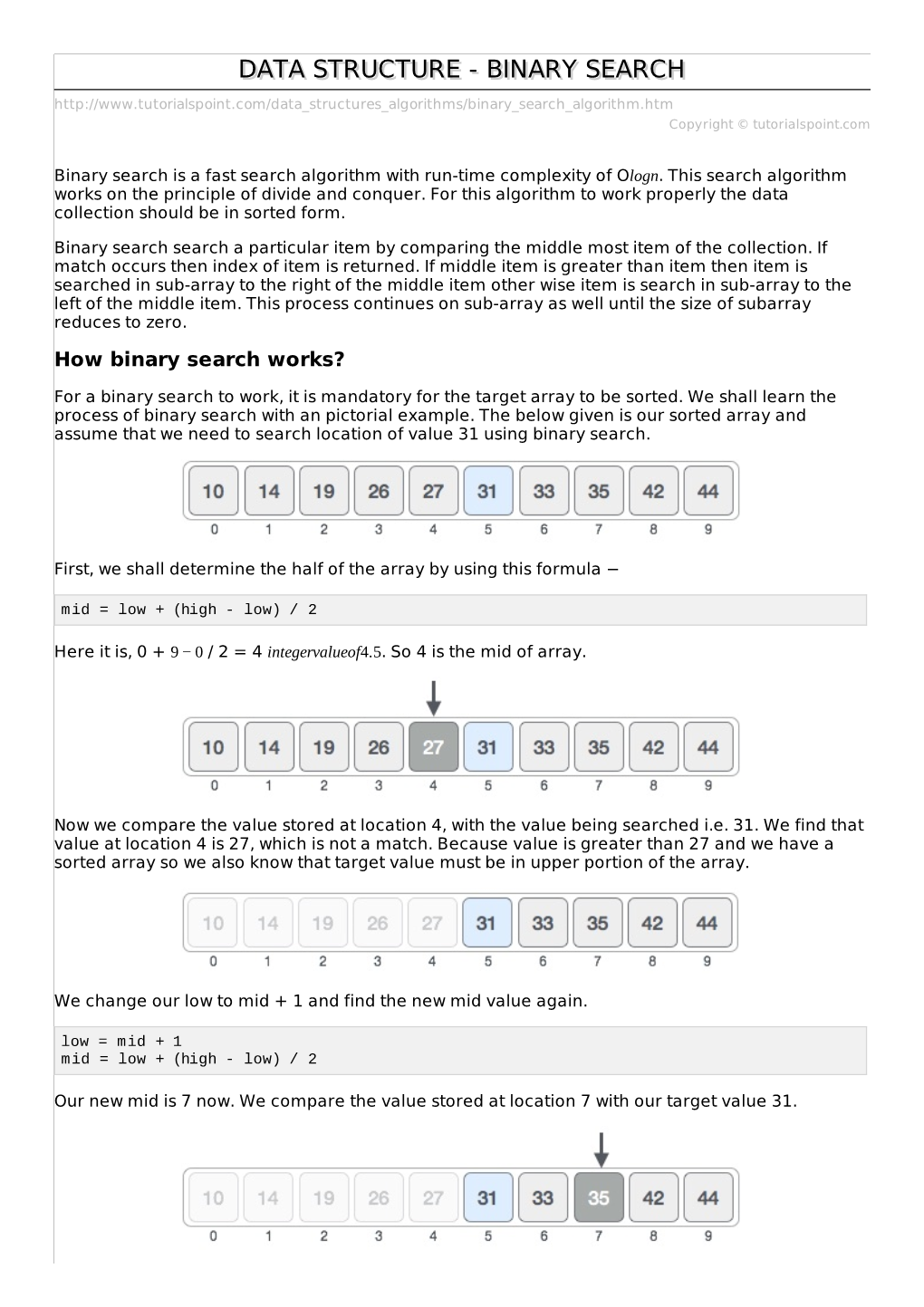 Data Structures & Algorithms Binary Search