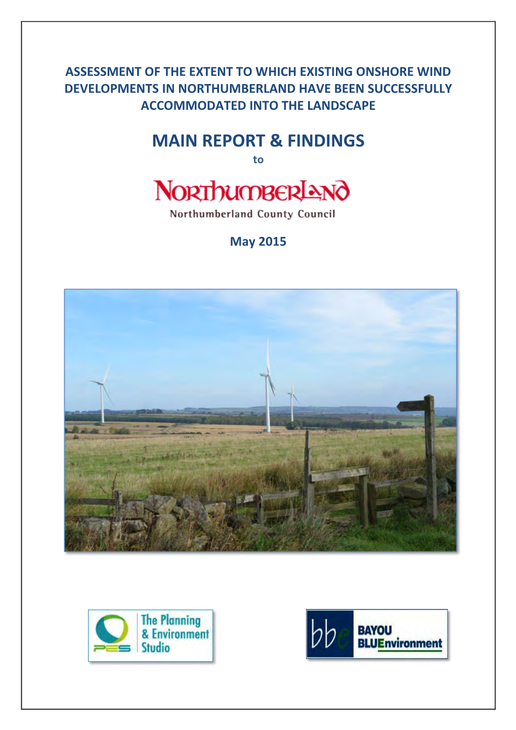 Landscape and Operational Wind Farms Study