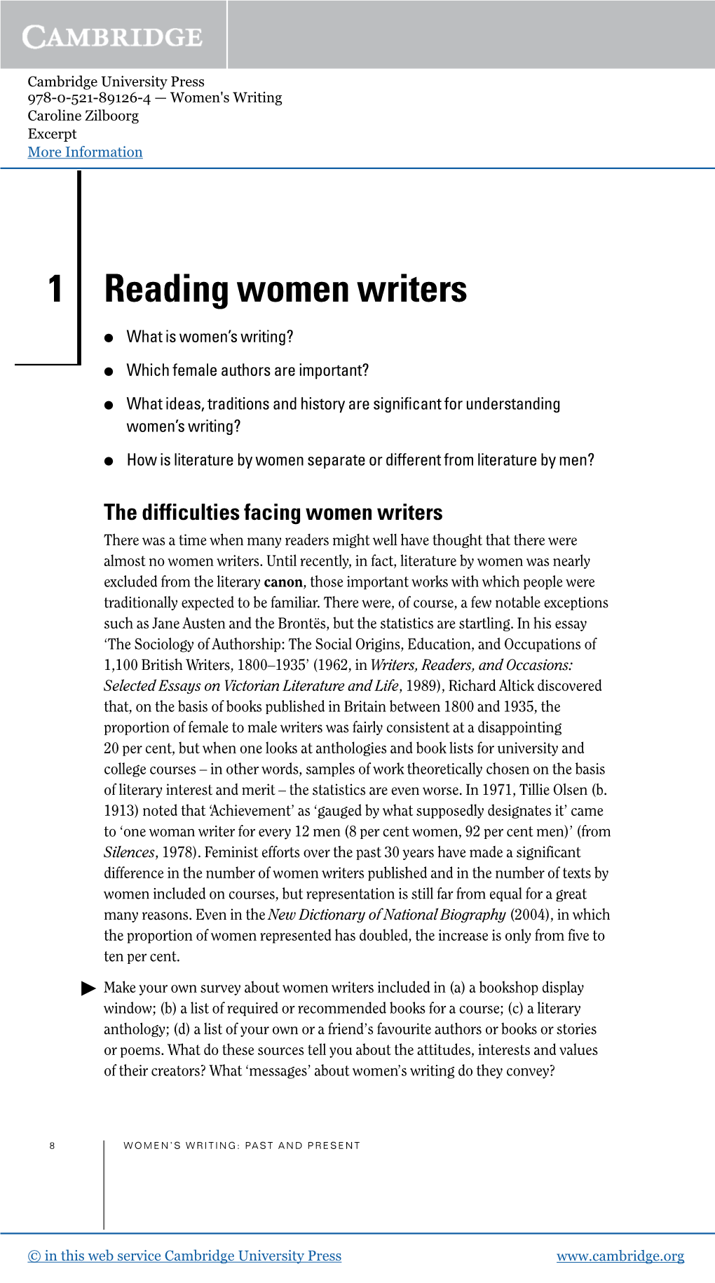 Reading Women Writers 11