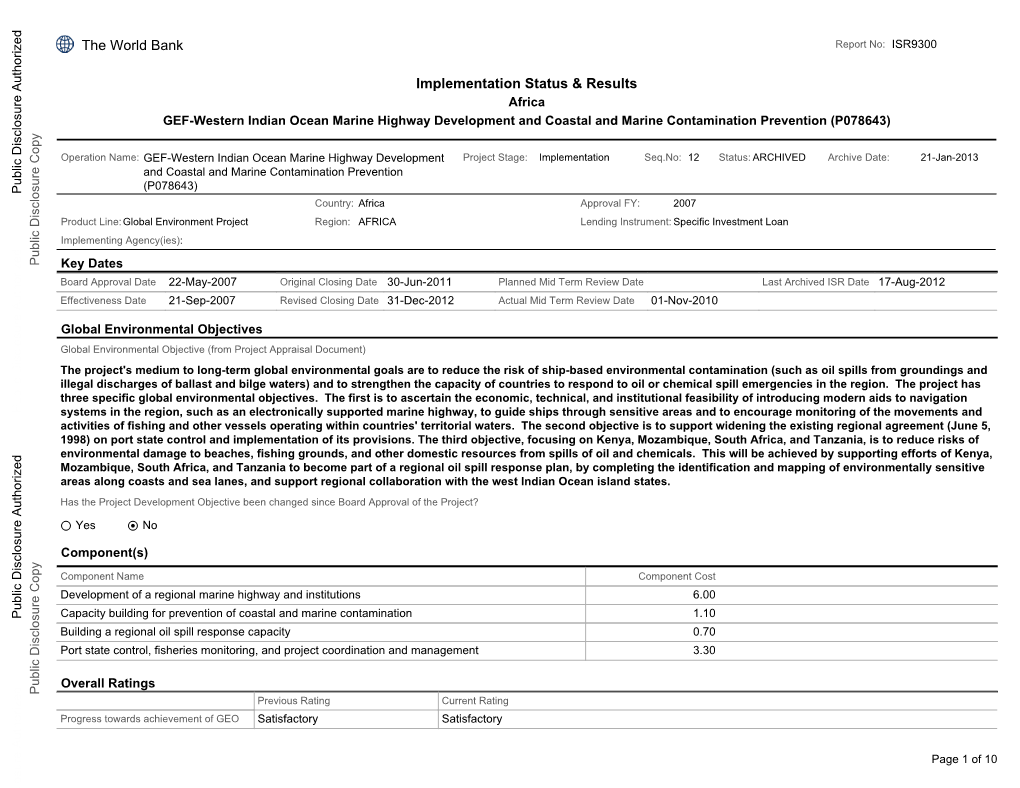 World Bank Document