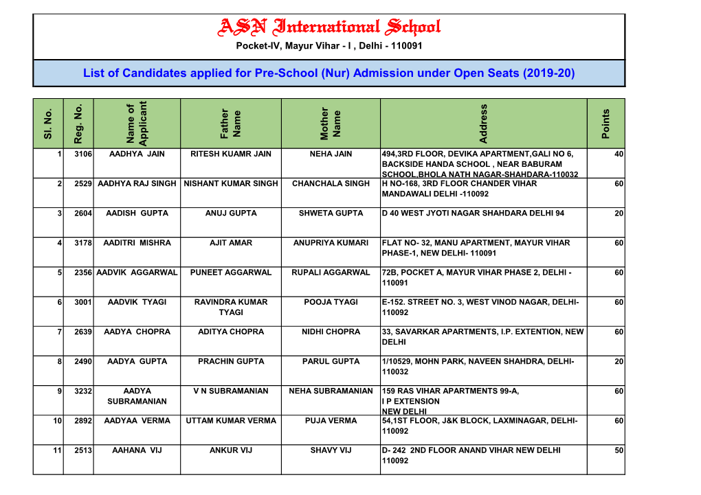 ASN International School