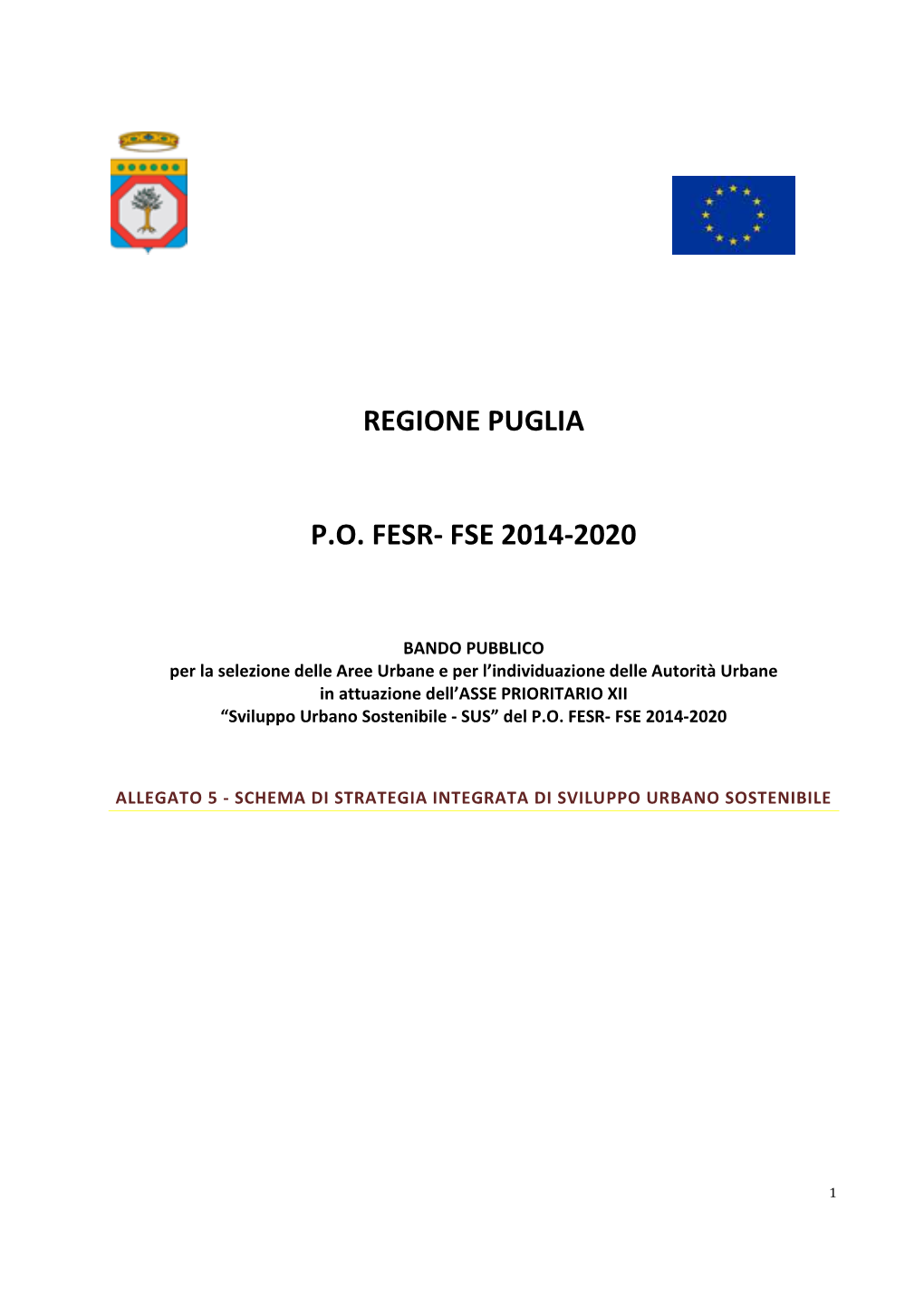 Regione Puglia P.O. Fesr- Fse 2014-2020