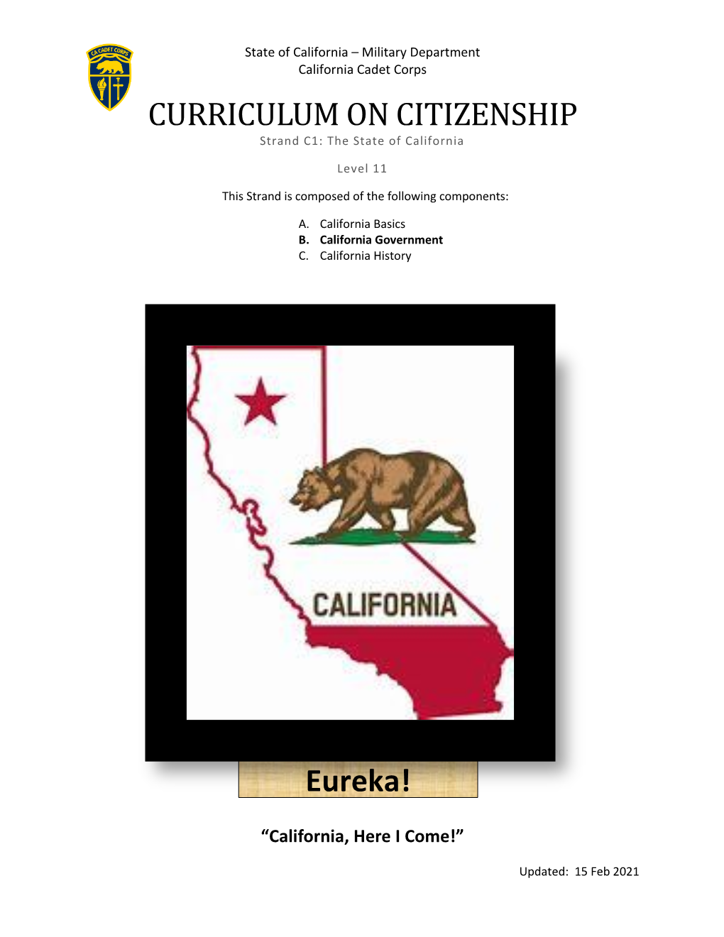 CURRICULUM on CITIZENSHIP Eureka!