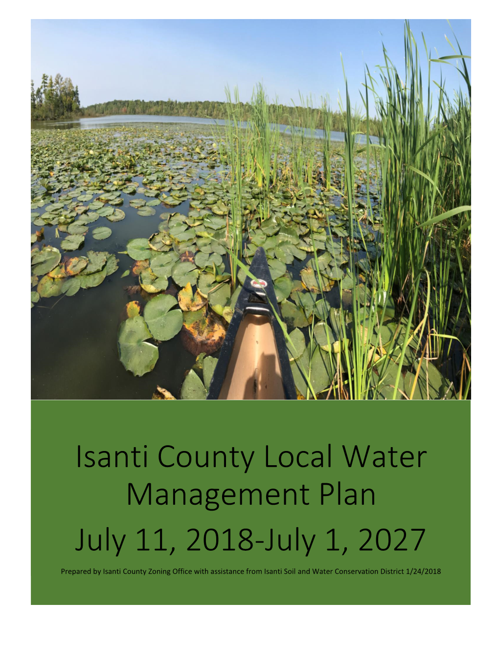 Isanti County Local Water Management Plan 2018-2028