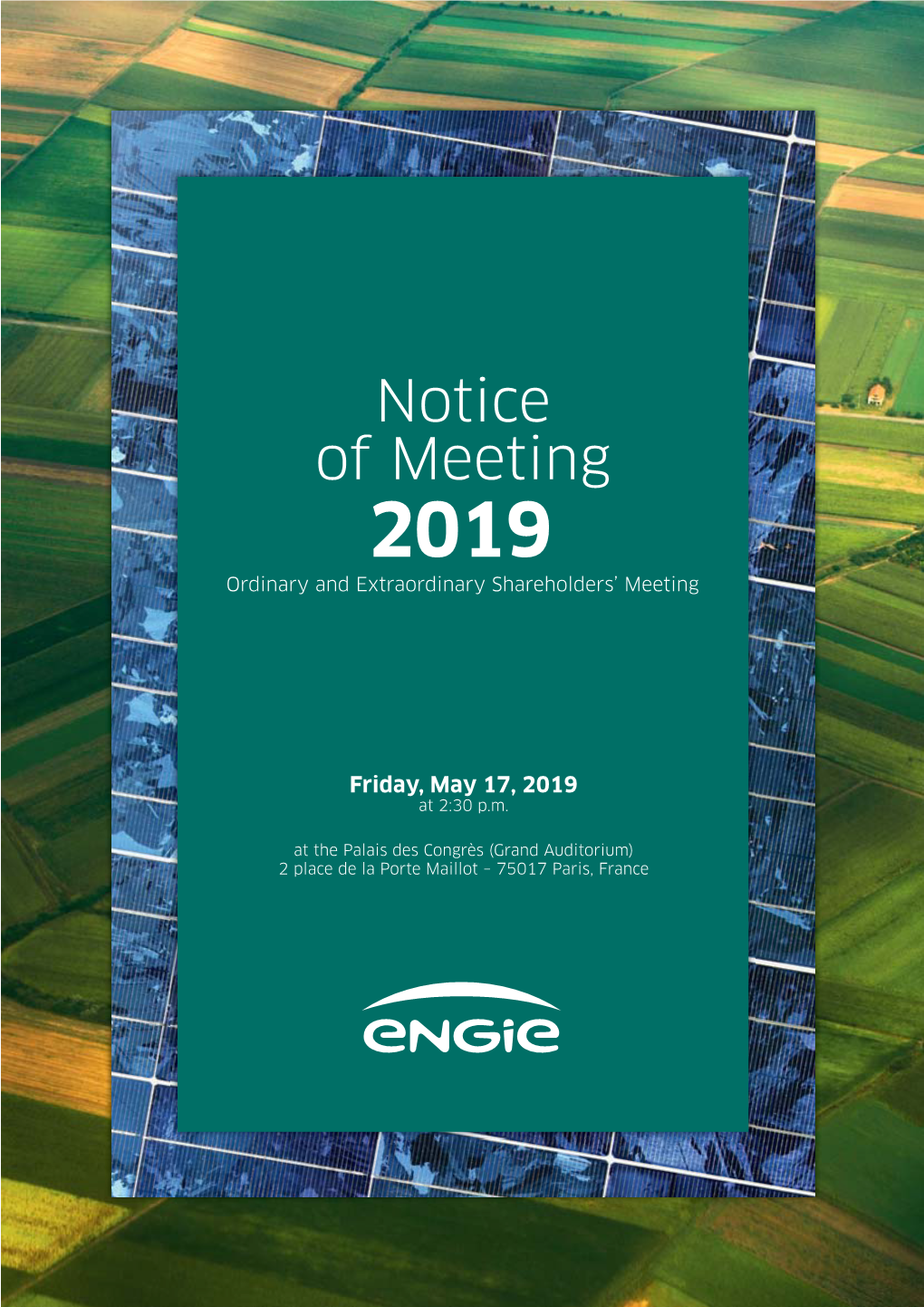 Notice of Meeting 2019 Ordinary and Extraordinary Shareholders’ Meeting