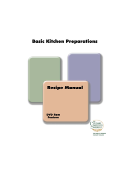 Basic Kitchen Preparation Recipes DVD.Pdf