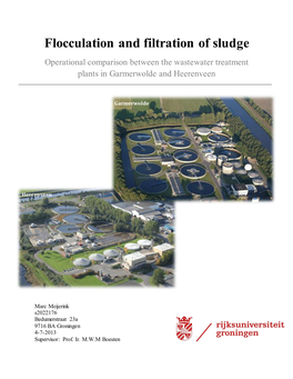 Flocculation and Filtration of Sludge Operational Comparison Between the Wastewater Treatment
