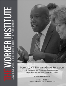 Buffalo, Ny Since the Great Recession a Workshop on Economic Restructuring